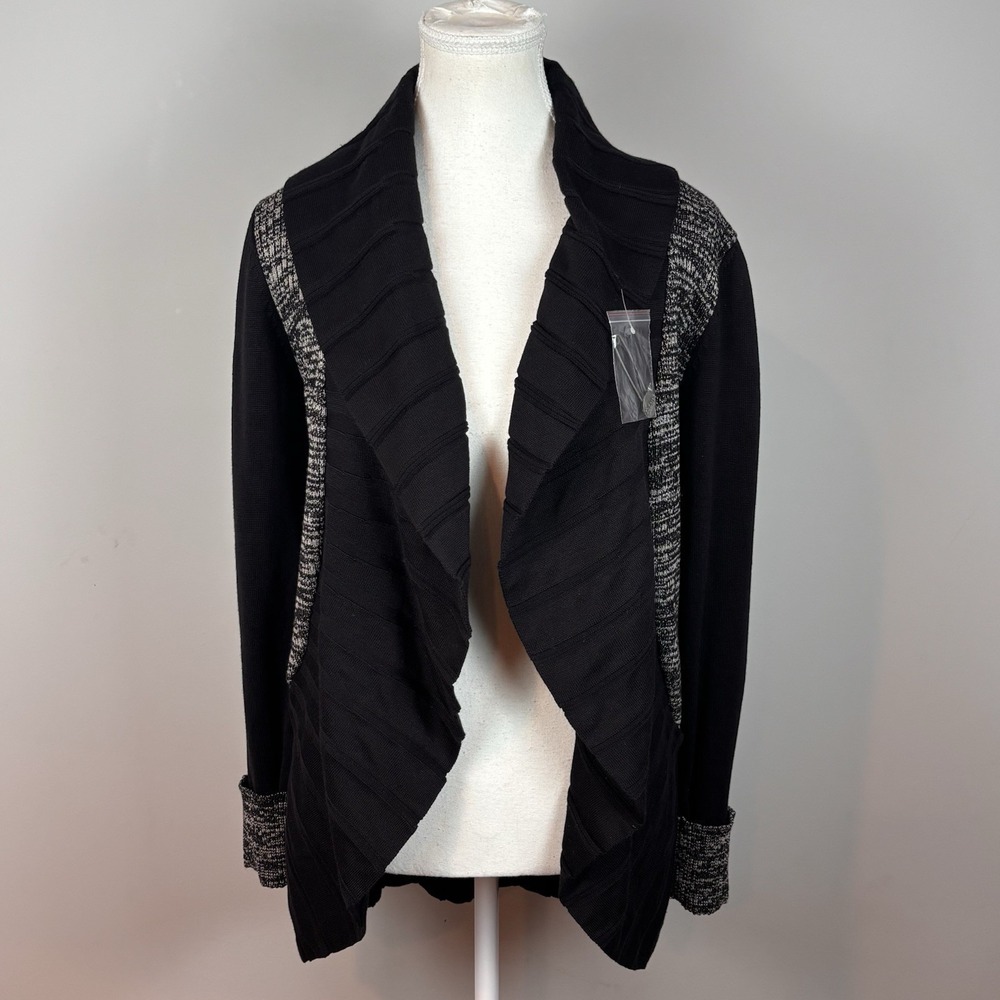 Angel Tweed Signature Wrap Sweater Cardigan with pin Closure Womens SM NWT $222